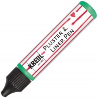 49815 - Pluster & Liner Pen Vert mai, 29 ML, Couleur pluster decorer avec des Effets de decoration en ajoutant Un Fer