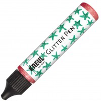 49841 Paillettes Rouge dans Un Stylo Pratique de 29 ML, ecrire et decorer de Nombreux materiaux, fabrique a Base d'e