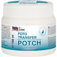 49951 - Transfer Photo Potch 150 ml Seche Satine et transparent pour transferer des impressions, des decoupes de jour