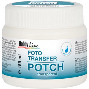 49951 - Transfer Photo Potch 150 ml Seche Satine et transparent pour transferer des impressions, des decoupes de jour