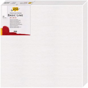 642020 - Solo Goya Toile Stretch 3D Basic Line - Chassis 20 x 20 cm, Extra Profond env. 3,8 cm-100% Coton-4 Couches d'appret-Ide