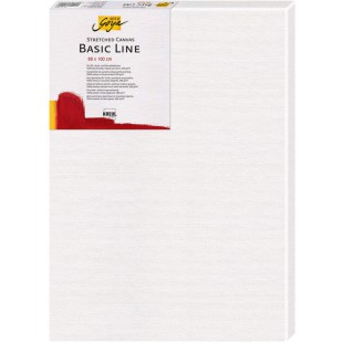 Solo Goya Basic Line 680100 Toile en Coton 4 Couches d'appret Ideal pour l'huile, l'acrylique et la Gouache Env. 80 x 100 cm