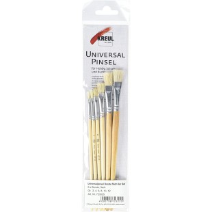 723025 Lot de 6 pinceaux universels pour l'art, Les Loisirs et l'ecole