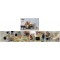 77600 Lot de 6 peintures acryliques metalliques de 20 ml et un pinceau, peinture acrylique glamour avec effet metallique a  base
