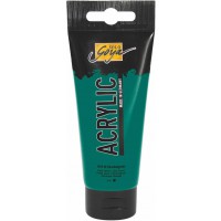84119 Solo Goya Acrylique Tube de 100 ml Vert fonce, couleur acrylique cremeuse polyvalente de qualite etudiante, a  base d'eau,