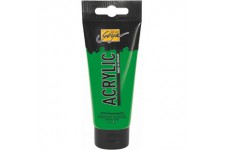 84133 - Solo Goya Acrylic, tube de 100 ml en vert permanent, cremeux et polyvalent de qualite etude, a  base d'eau, sechage rapi