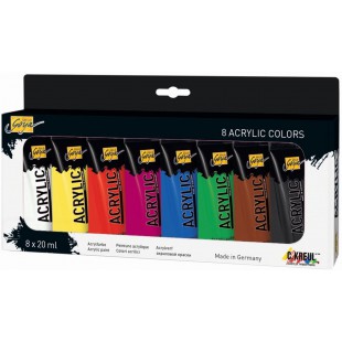 Solo Goya 84171 - Acrylic 20 ML Tubes, 8 pieces