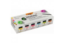 Javana Sunny CreativSet 90599 Set de Couleurs pour Peinture sur Tissu, Couleurs Vives 6 Tubes de 20 ML, bleu