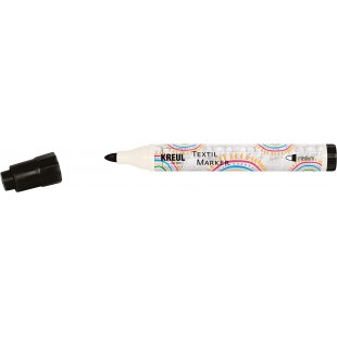 Javana Texi Max Sunny Medium 90771 - Stylo de peinture pour tissus et textiles clairs, avec pointe ronde resistante env. 2-4 mm,