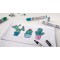 KREUL 90774 (TEXI Max Sunny Plastique Turquoise fois Stylet, Medium, 2-4 mm)
