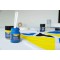 Javana 91961 Peinture pour tissu pour tissus clairs et fonces, 50 ml, verre noir, brillant a  base d'eau, caractere sans pate, p