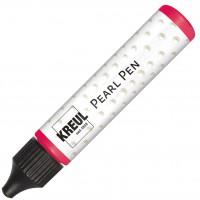 92323 Pearl Pen Stylo a encre a base d'eau pour decoration sur papier, carton et textiles Rouge 29 ml