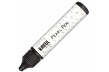 92329 Pearl Pen Stylo a encre a base d'eau pour decoration sur papier, carton et textiles Noir 29 ml