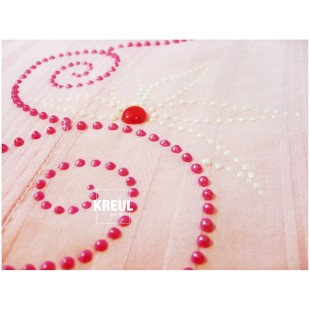 Croix 92331 Perles Javana pour creation de Demi-Perles avec Effet metal et Surface Lisse Argente 29 ML