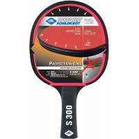 Donic-Schildkrot Raquettes de Tennis de Table Line S300, avec Protection Contre la Plumaison, eponge de 1,0 mm, Revetement Jade-