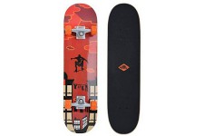 Schildkrot Skateboard (planche a  roulettes) Kicker 31", pour debutants, planche double kick concave, griptape, plateau 9 plis e