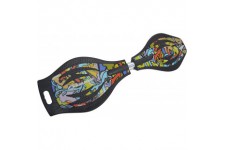 Schildkrot Waveboard Good Vibes, Design: Graffiti, Skateboard Torsion tres leger, Grand Plateau antiderapant, Jeunesse Unisexe, 