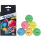 Balles de tennis de table Schildkrot COLOUR POPPS, carte blister de 6 balles