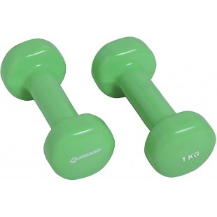 Schildkrot Fitness 960005 halteres lot de 2 - 2x1,0kg, en vinyle vert