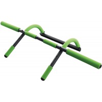 Donic-Schildkrot Barre de Traction multifonctionnelle, 4 en 1 Mixte Enfant, Vert Citron/Noir