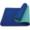 Schildkrot Fitness Tapis d'Yoga, 4 mm, Bicolore Marine/Menthe, en un Sac de Transport, 960067
