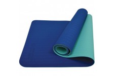 Schildkrot Fitness Tapis d'Yoga, 4 mm, Bicolore Marine/Menthe, en un Sac de Transport, 960067