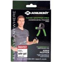 Schildkrot Fitness Appareil de musculation de la main Pro - Test ecologique - Durete reglable - Noir et vert - Choix individuel 