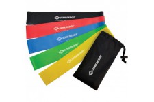 Schildkrot Fitness Mini-Bandes de Resistance, Ensemble de 5, Bandes d'exercice, avec 5 Couleurs et 5 Forces Differentes, dans Un