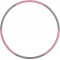 Schildkrot Fitness Schildkrot Cerceau de Fitness, Hula Hoop, 90cm de Diametre, 0,8kg, Gris-Rose, 960234