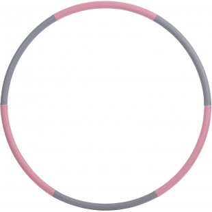 Schildkrot Fitness Schildkrot Cerceau de Fitness, Hula Hoop, 90cm de Diametre, 0,8kg, Gris-Rose, 960234