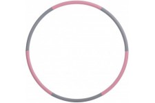 Schildkrot Fitness Schildkrot Cerceau de Fitness, Hula Hoop, 90cm de Diametre, 0,8kg, Gris-Rose, 960234