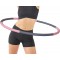 Schildkrot Fitness Schildkrot Cerceau de Fitness, Hula Hoop, 90cm de Diametre, 0,8kg, Gris-Rose, 960234