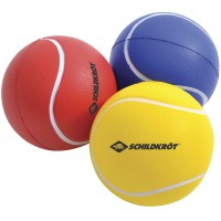 Schildkrot 970046 Lot de 3 balles Souples en Mousse de polyurethane Souple et Bon Rebond pour la Plage, Le Tennis de Plage, etc.