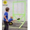 Schildkrot Funsports Street Racket Set, 2 raquettes, 2 balles en mousse, 3 craies, sac de transport, noir-jaune, 970115