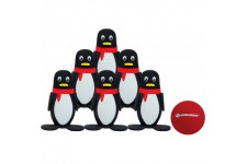 Schildkrot Fun Sports Schildkrot Funsports Set, for Indoor and Outdoor, 6 Penguins with a Stable Stand and a Soft Bowling Ball, 