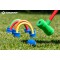 Schildkrot Soft Croquet Set, Jeu Complet de Croquet avec 2 Maillets, 4 Arceaux Autoportants et 2 Balles, en Mousse Souple, pour 