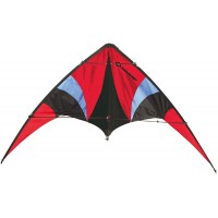 Schildkrot Stunt Kite 140, Cerf-Volant Acrobatique a  Deux Lignes, 10 Ans, 74x140cm, avec Cordons en Polyester 25 KP, 2x30m sur 