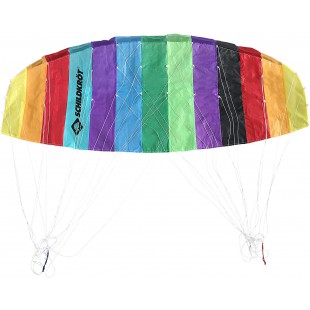 Schildkrot Cerf Volant de Sport 1.6, Aille de Traction a  Deux Lignes, 12 Ans, 45x160cm, INCL. Fils en Polyester 25 KP, 2x25m su