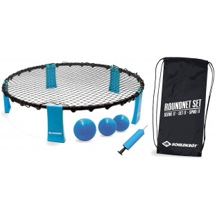 Schildkrot Fun Sports Roundnet Kit Complet pour demarrage instantane avec 3 balles, Pompe a  Ballon et Sac de Transport