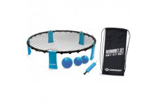 Schildkrot Fun Sports Roundnet Kit Complet pour demarrage instantane avec 3 balles, Pompe a  Ballon et Sac de Transport