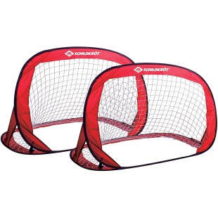 Torkrot 970988 Lot de 2 buts de pop up 120 x 80 x 80 cm autoportants et peu encombrants Ideal pour football, hockey, piquets et 