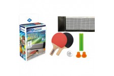 Donic-Schildkrot Mini Set de Tennis de Table, 2 Raquettes FSC, Filet avec Ventouses, 1 Balle, dans Une Nouvelle Boite de Carton,
