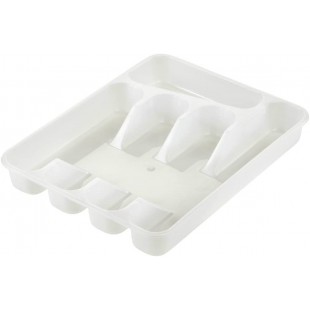 keeeper Range-Couverts a 5 Compartiments, Insert de Tiroir, 33,5 x 26,5 x 5 cm, Pablo, Transparent