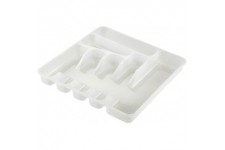 keeeper Range-Couverts a 7 Compartiments, Insert de Tiroir, 39,5 x 37 x 5 cm, Pablo, Transparent