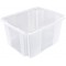 keeeper Boite de Rangement avec Systeme d'Empilage, 41 x 34,5 x 22 cm, 24 l, Emil, Transparent