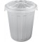 keeeper Universal Bin with Lockable Lid, Sturdy Plastic (PP), Maxi-Bin, 23 l, Silver