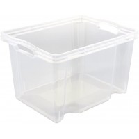 Keeeper Boite de Rangement avec Poignees Integrees, Dimensions : M, 35 x 27 x 21 cm, 13,5 l, Franz, Transparent