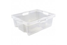 Keeeper Boite de Rangement avec Poignees Integrees, Dimensions : L, 43 x 35 x 15 cm, 16 l, Franz, Transparent