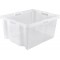 keeeper Multi-Purpose Storage Box with Integrated Handles, XXL, 52x43x26 cm, 44 Litre, Franz, Transparent