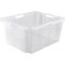 keeeper Multi-Purpose Storage Box with Integrated Handles, XXL, 52x43x26 cm, 44 Litre, Franz, Transparent